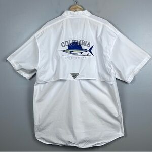 Columbia Sportswear Men's PFG Vented Large Marlin Fishing Shirt Size XL; Classic